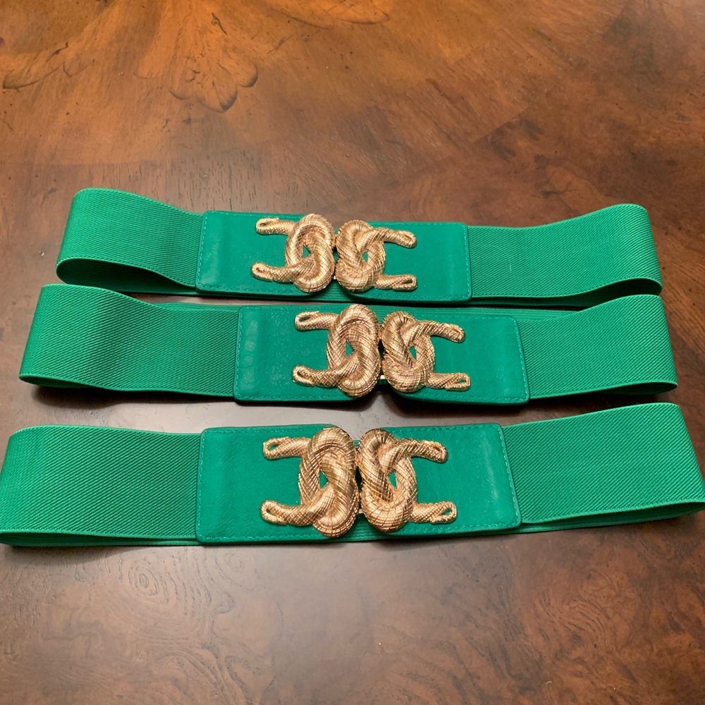 Ladies elastic fashion belt